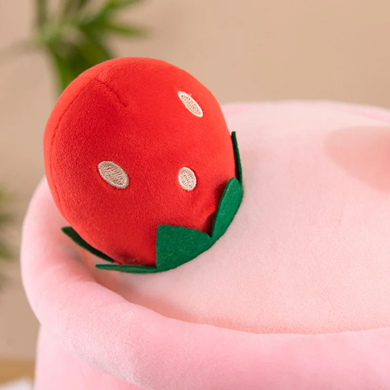 Boba Milk Tea Ice Cream Soft Plushie Pillow