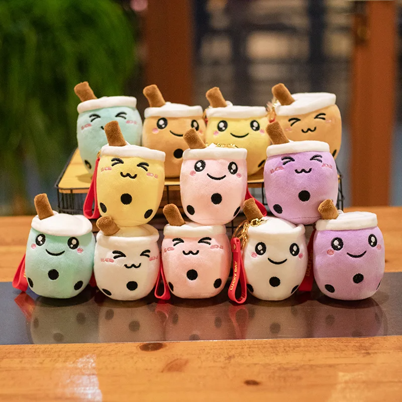 Boba Milk Tea Soft Plush Keychain Pendant