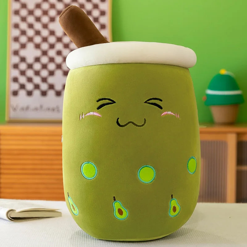 Avocado Grape Smoothie Plushie Soft Pillow