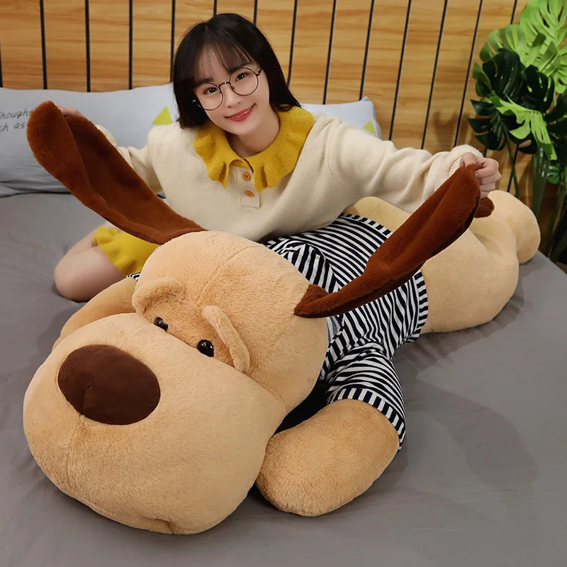 Giant Dog Plush Toy Big Sleeping Stuffed Animal