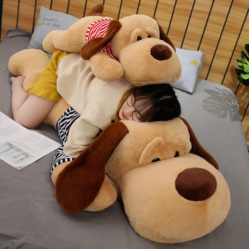 Giant Dog Plush Toy Big Sleeping Stuffed Animal