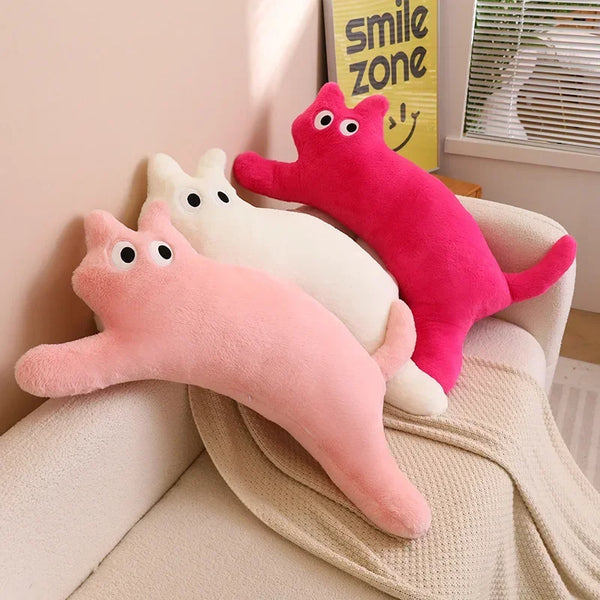 Ghost Cat Pillow Stuffed Plushie Sleeping Cushion