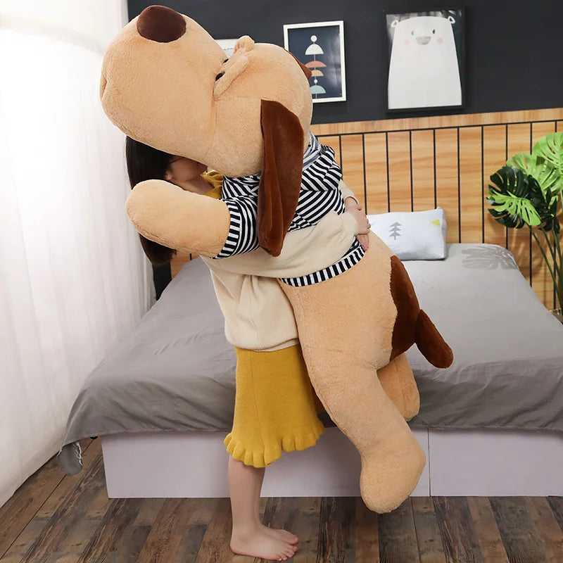 Giant Dog Plush Toy Big Sleeping Stuffed Animal