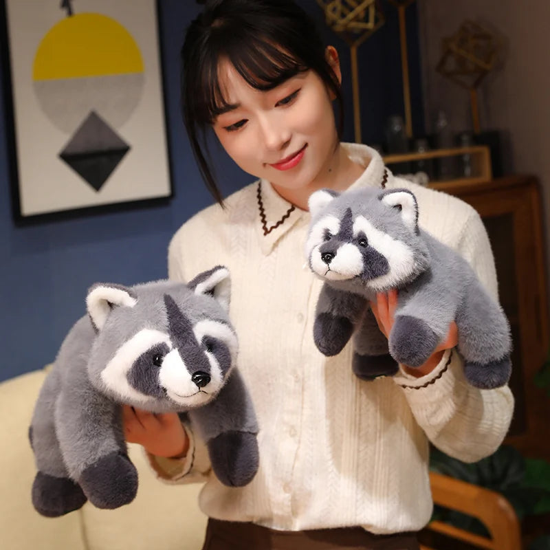 Raccoon Plush Toy Soft Stuffed Animal Pillow