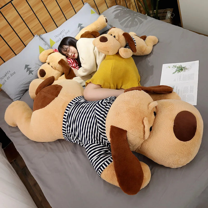 Giant Dog Plush Toy Big Sleeping Stuffed Animal