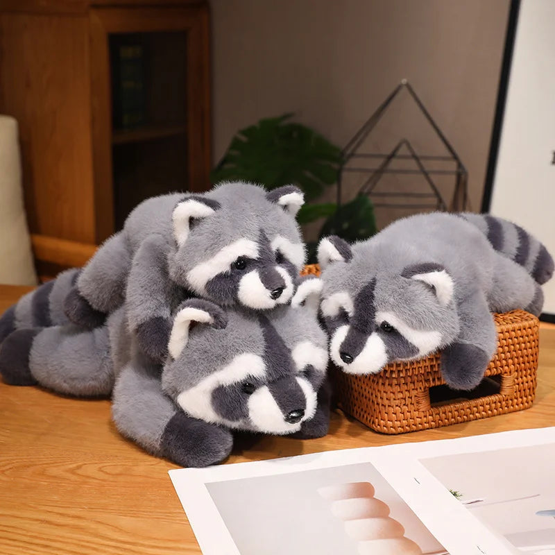 Raccoon Plush Toy Soft Stuffed Animal Pillow