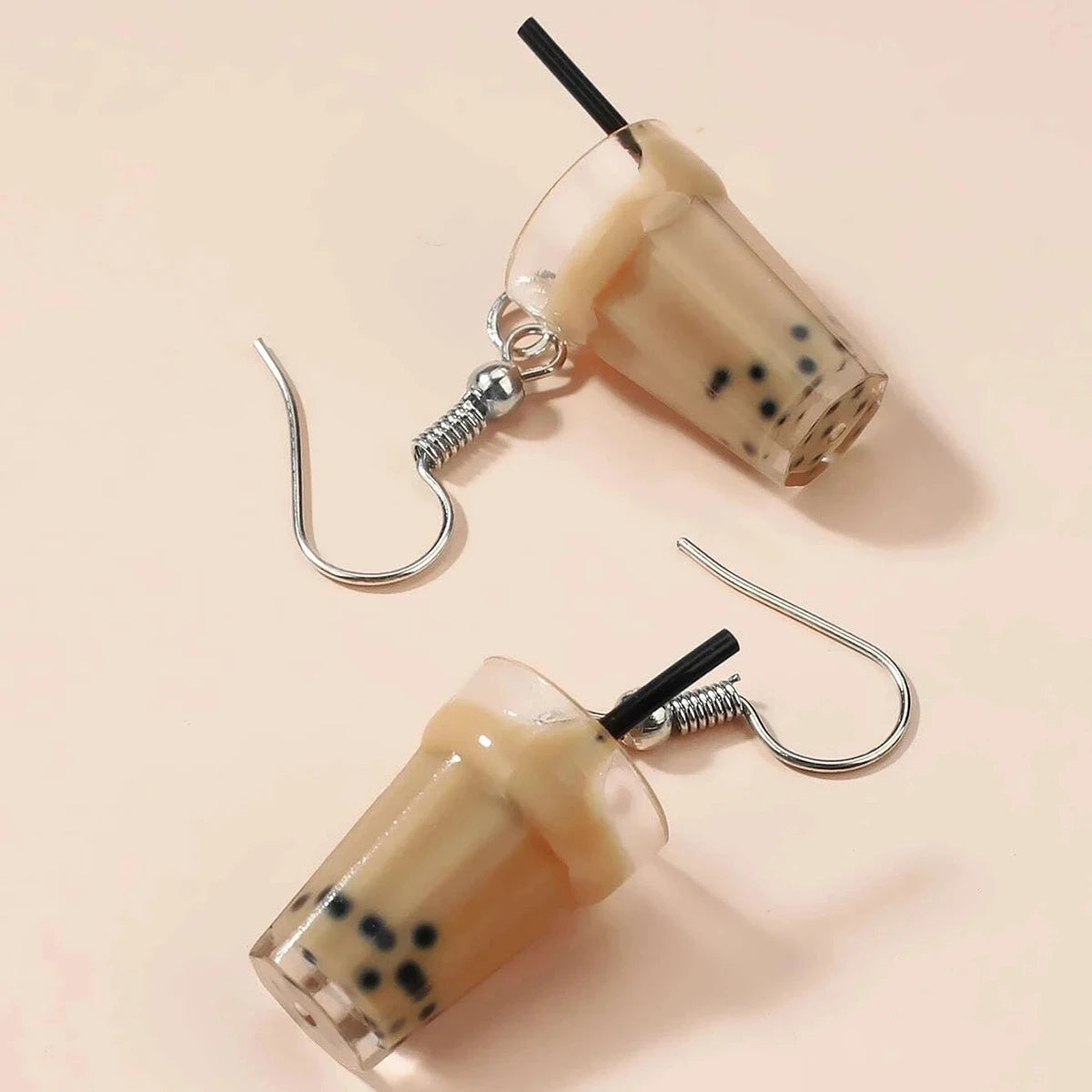 3D Bubble Tea Resin Earrings