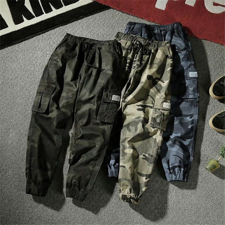Multi-Pocket Camouflage Cotton Streetwear Cargo Pants