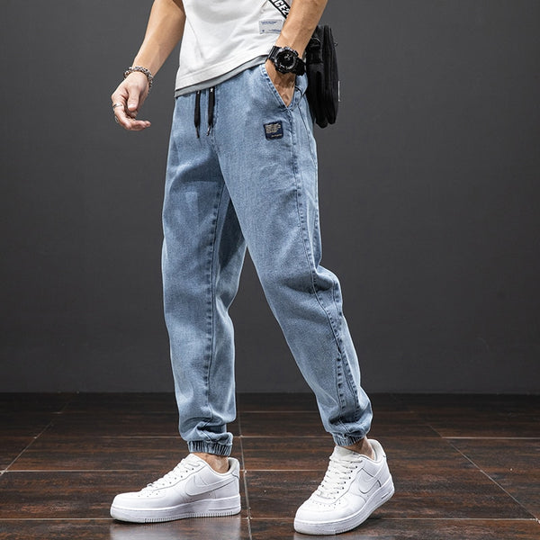 Harajuku Denim Comfy Joggers Streetwear Sweatpants