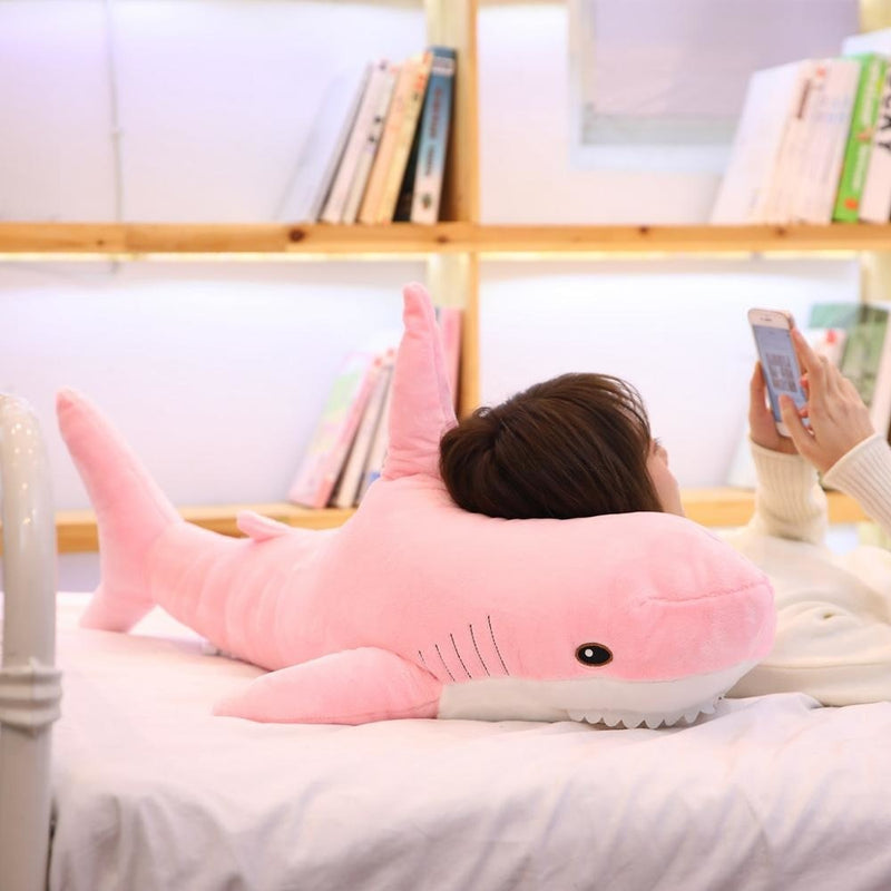 Giant Shark Plush Stuffed Animal Reading Pillow Doll