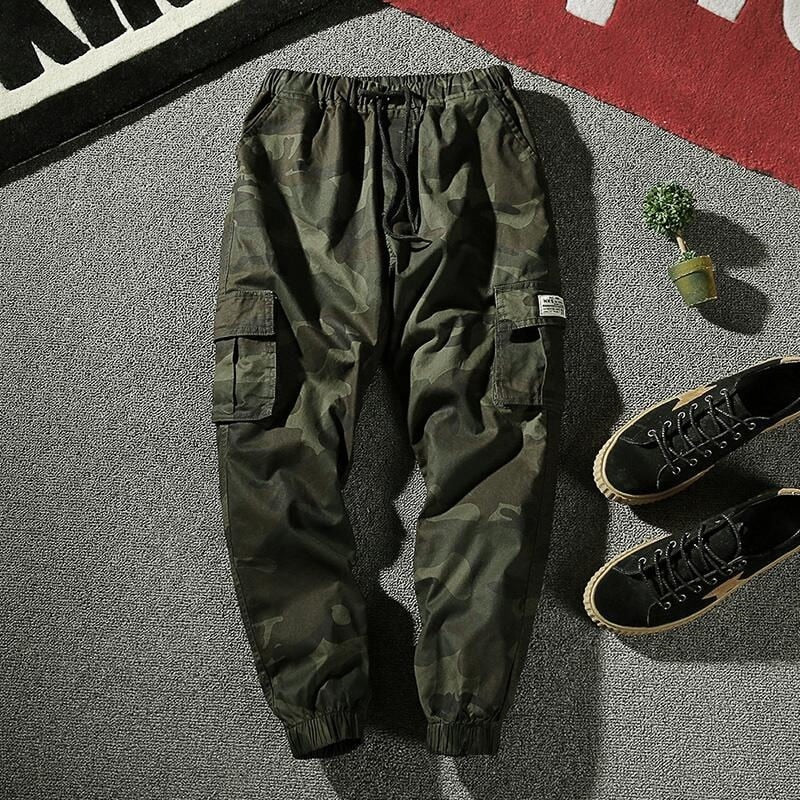 Multi-Pocket Camouflage Cotton Streetwear Cargo Pants