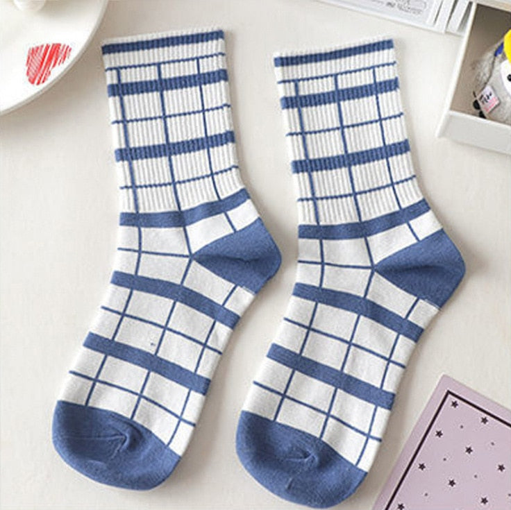 Japan Harajuku Blue Kawaii Socks