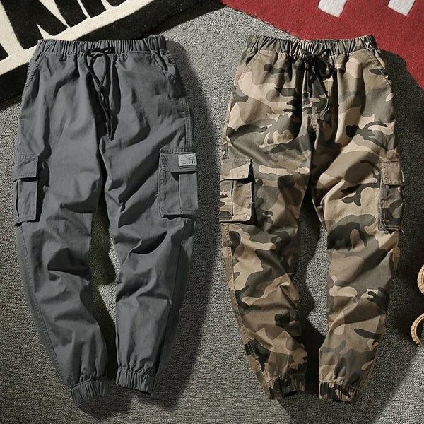 Multi-Pocket Camouflage Cotton Streetwear Cargo Pants
