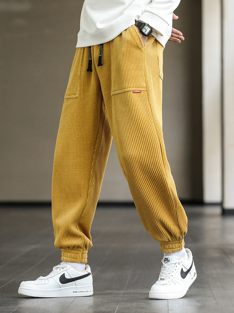 Corduroy Streetwear Sweatpants Baggy Joggers