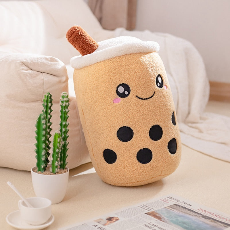 Kawaii Boba Milk Tea Plushie Stuffed Animal