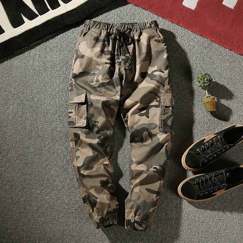 Multi-Pocket Camouflage Cotton Streetwear Cargo Pants