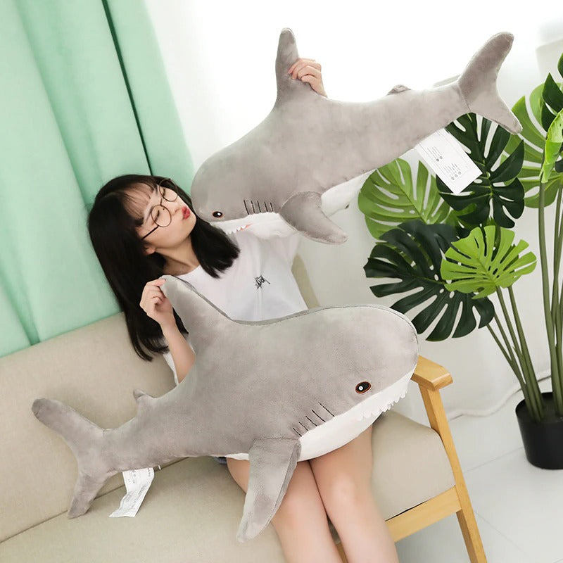Giant Shark Plush Stuffed Animal Reading Pillow Doll